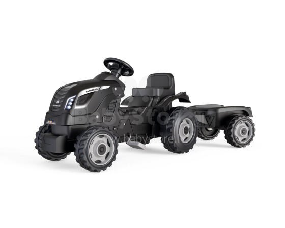 Smoby Farmer XL Juodas Traktorius + Priekaba