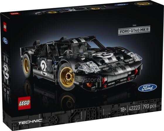 LEGO Technic 1966 Ford GT40 MKII lenktynių automobilis