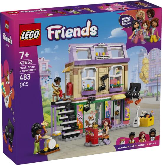LEGO Friends Muzikos Parduotuvė ir Butas