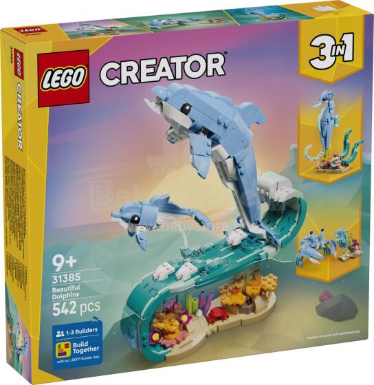 LEGO Creator Jūros Gyvūnai: Gražūs Delfinai