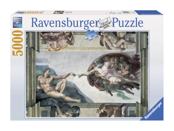 Ravensburger dėlionė 5000 vnt. Adomo kūrimas
