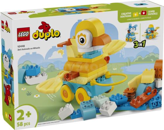 LEGO DUPLO 3in1 Gyvūnai ant Ratų