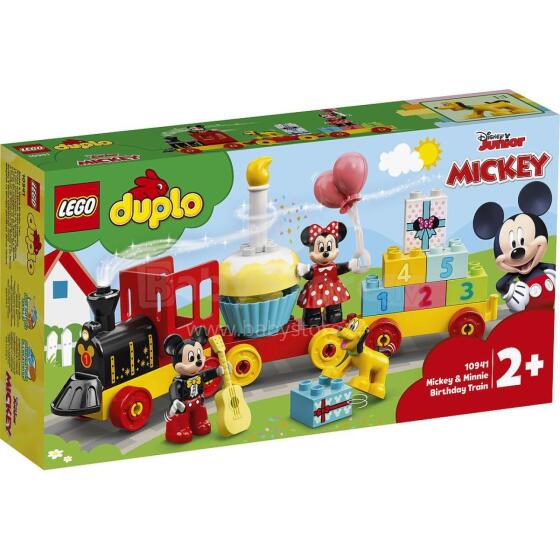 LEGO DUPLO Mikė Pūkuotukas ir Minė Pūkuotukė Gimtadienio Traukinys