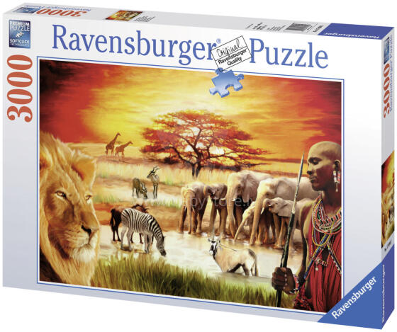 Ravensburger dėlionė 3000 vnt. Savanos gyvūnai