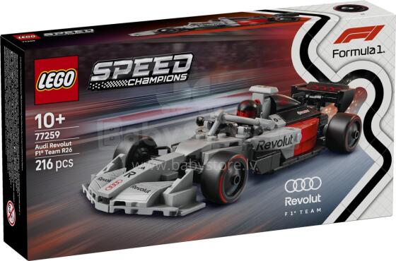 LEGO Speed Champions Audi Revolut F1 komandos R26 lenktynių automobilis