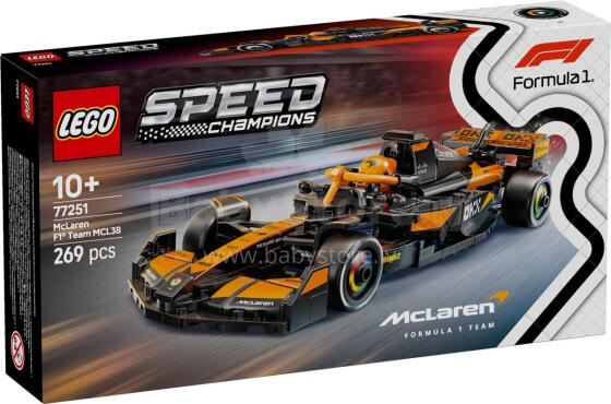 LEGO Speed Champions McLaren F1® komandos MCL38 lenktynių automobilis