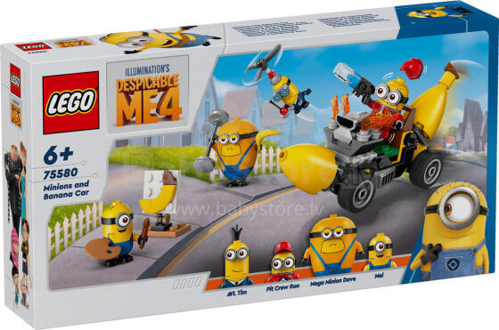 LEGO Minionai Minionai ir Bananų Automobilis