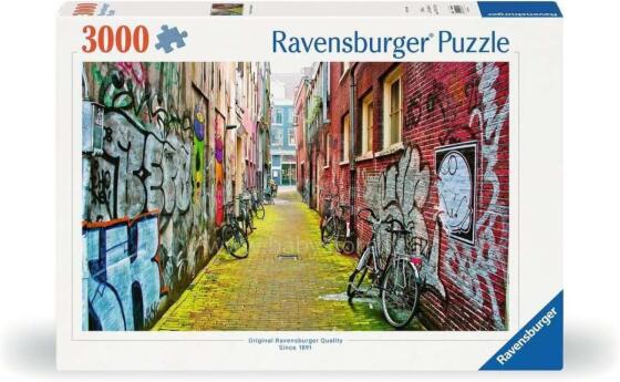 Ravensburger dėlionė 3000 vnt. Gatvės menas Amsterdame