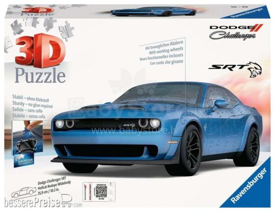 
Ravensburger 3D dėlionė Dodge Challenger