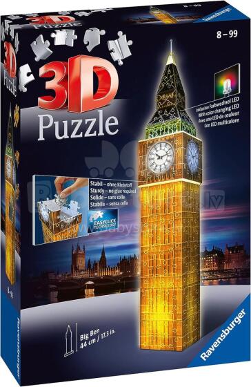 Ravensburger 3D Big Ben: Naktinė versija