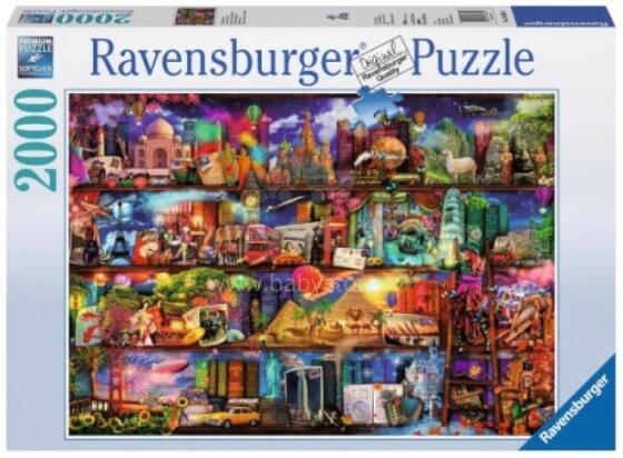 Ravensburger dėlionė 2000 vnt. Knygų pasaulis
