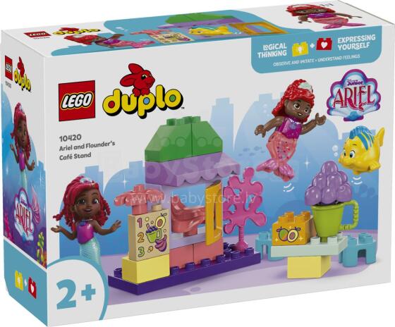LEGO DUPLO Ariel ir Flounderio kavinės stendas