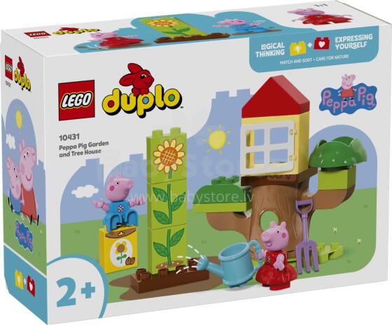 LEGO DUPLO Peppa Pig sodas ir medžių namelis