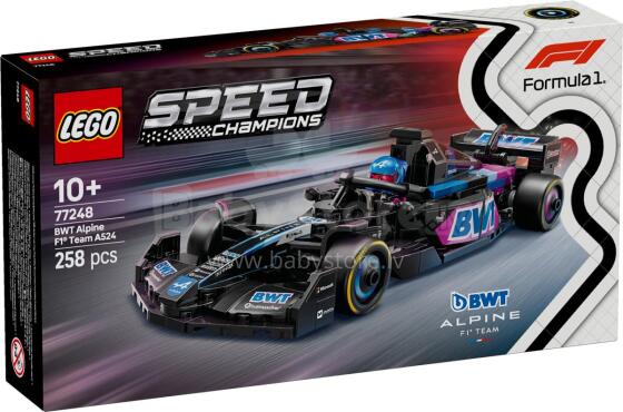 LEGO Speed Champions BWT Alpine F1 komanda A524 lenktynių automobilis