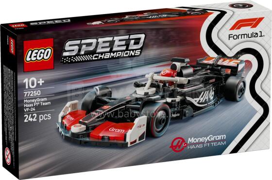 LEGO Speed Champions Moneygram HAAS F1 komanda VF-24 lenktynių automobilis