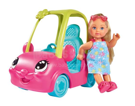 Simba lėlė Evi su mielu automobiliu