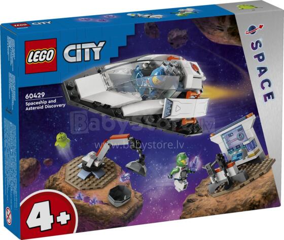 LEGO miesto erdvėlaivis ir asteroidų atradimas