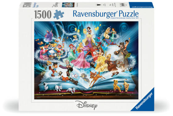 Ravensburger dėlionė 1500 vnt. Disney pasakų knyga