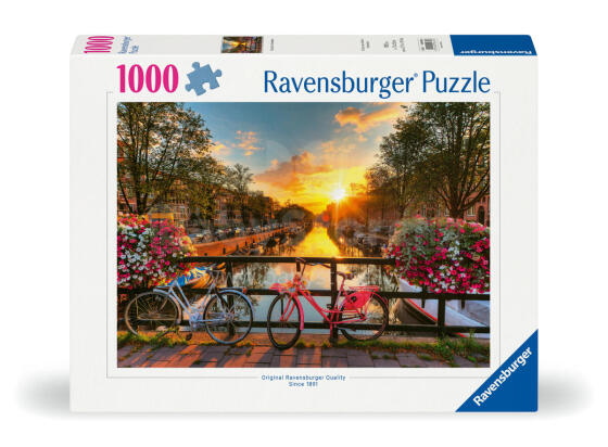 Ravensburger dėlionė 1000 vnt. Dviratiai Amsterdame