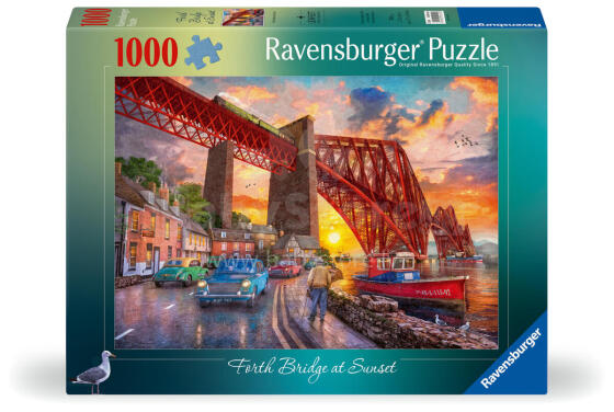 Ravensburger dėlionė 1000 vnt Forth Bridge saulėlydyje
