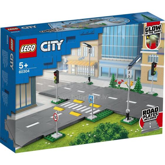 LEGO miesto kelio plokštės