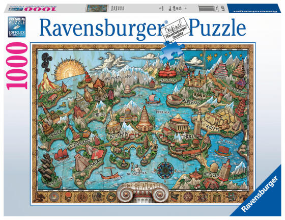 Ravensburger dėlionė 1000 vnt. Atlantis