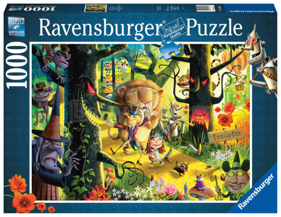 Ravensburger dėlionė 1000 vnt Liūtai, Tigrai, Lokiai