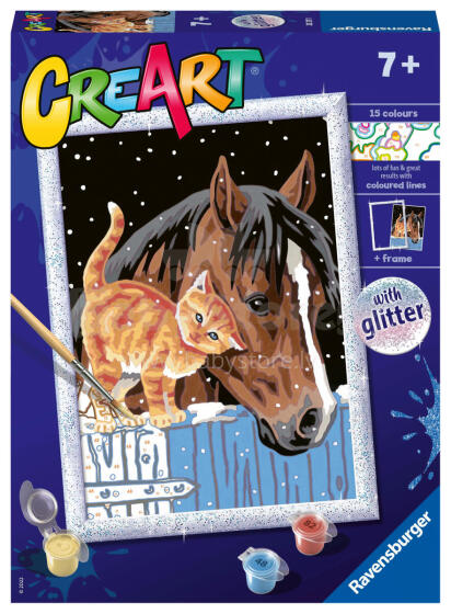 Ravensburger dažykite pagal numerius „Stalo draugai“