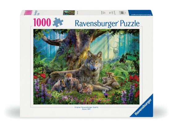 Ravensburger dėlionė 1000 vnt. Vilkai miške