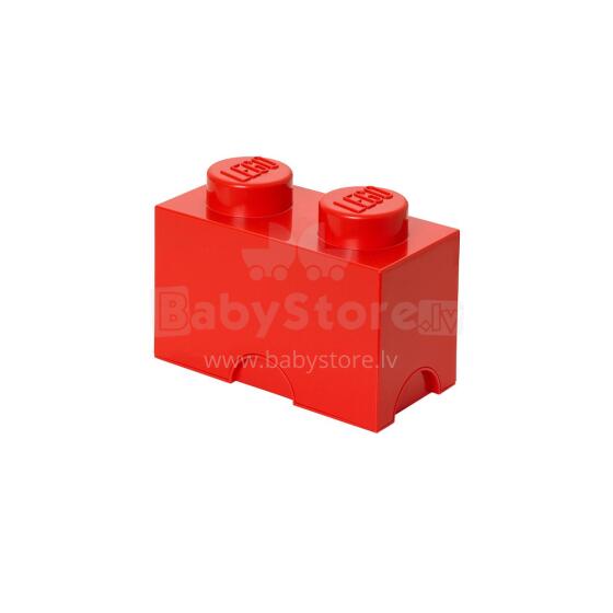 LEGO saugojimo plyta 2 raudona