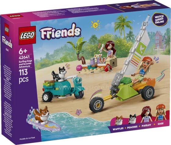 LEGO Friends Suriantys Šunys ir Motorolerio Nuotykiai