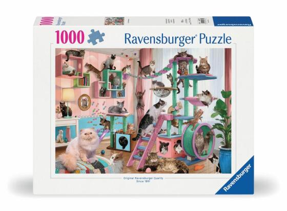 Ravensburger dėlionė 1000 vnt Katės kambario rojus
