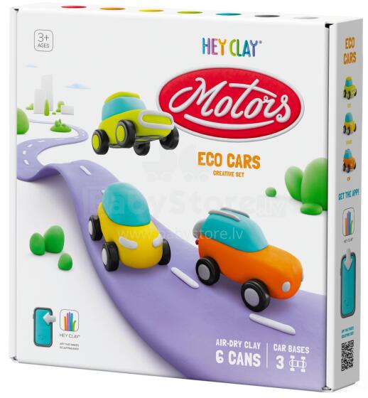 HEY CLAY modelino molis Ekologiški automobiliai su ratais
