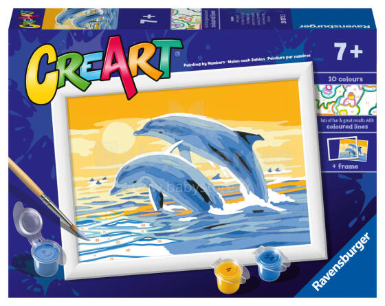Ravensburger Paint by Numbers Delightful Dolphins