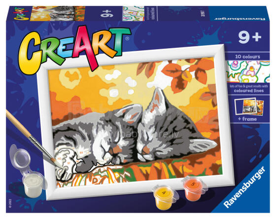 Ravensburger dažykite pagal numerius Rudens katės