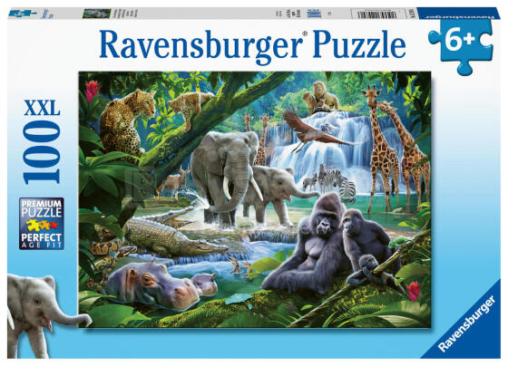 Ravensburger dėlionė 100 vnt. Džiunglių šeima