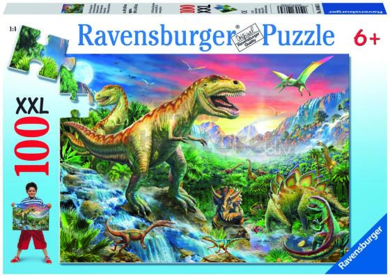 Ravensburger dėlionė 100 vnt. Dinozaurų laikai