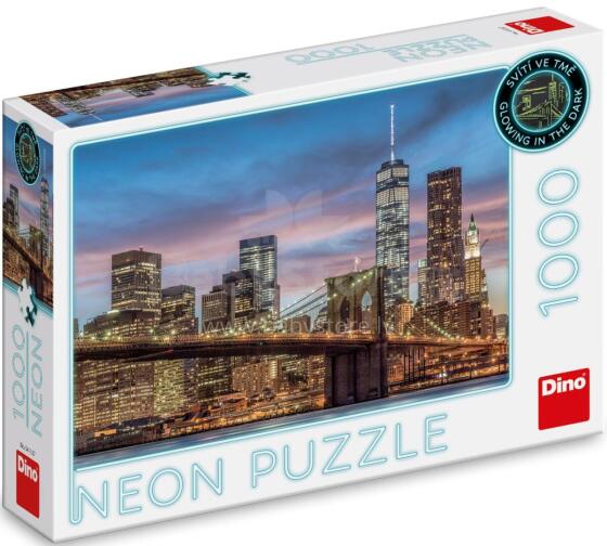 Dino Neon Dėlionė 1000 vnt. Bruklino Tiltas