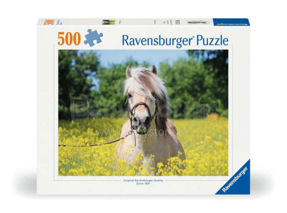 Ravensburger dėlionė 500 vnt. Baltas arklys
