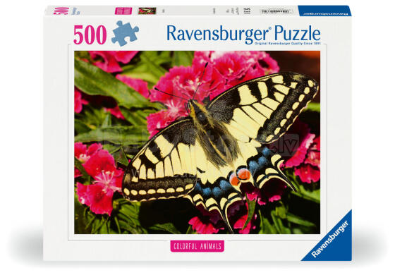 Ravensburger dėlionė 500 vnt. Spalvinga drugelis