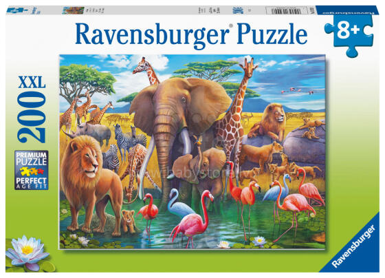 Ravensburger dėlionė 200 vnt Afrikos gyvūnai