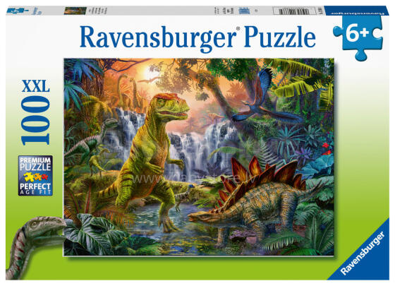 Ravensburger dėlionė 100 vnt Dinosauro Oazė