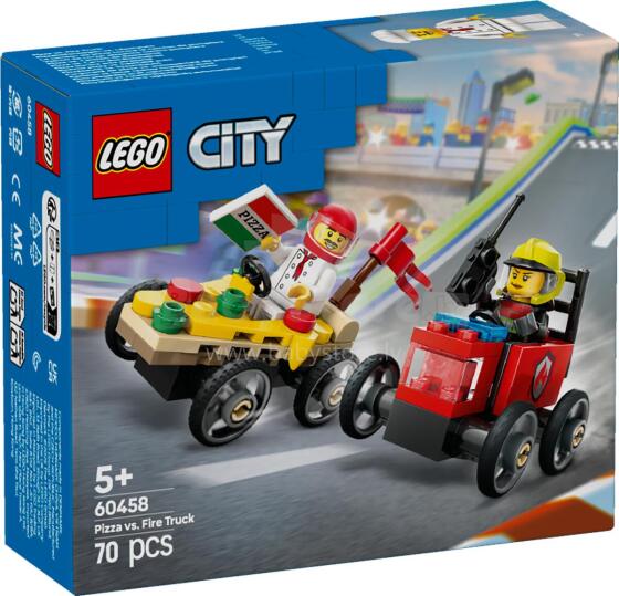 LEGO City Pica prieš Gaisrininkų Automobilį Varžybų Rinkinys