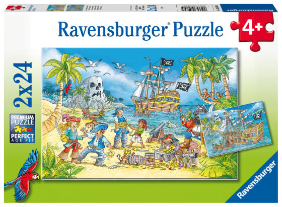 Ravensburger dėlionė 2x24 vnt. Piratai