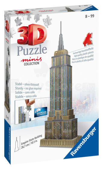
Ravensburger 3D mini dėlionė 66 vnt. Empire State Building