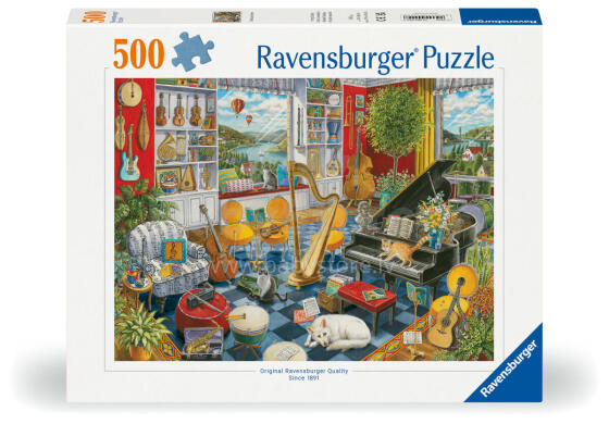 Ravensburger dėlionė 500 vnt Muzikos kambarys