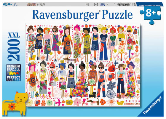 Ravensburger dėlionė 200 vnt. Gėlės ir draugai