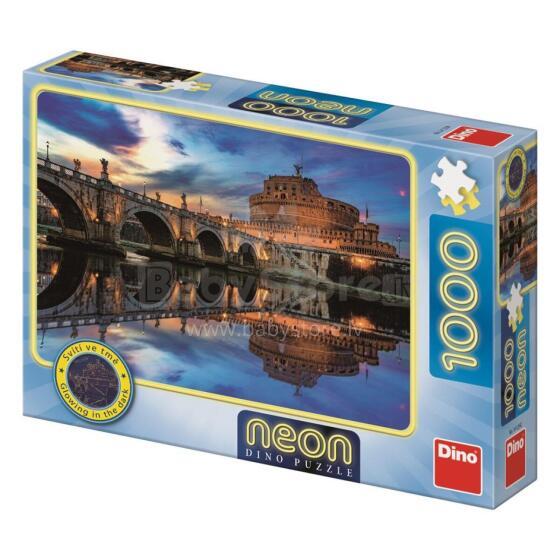 Dino Neon Puzzle 1000 vnt. Angelų pilis