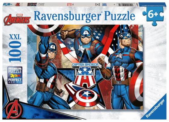 Ravensburger dėlionė 100 vnt Kapitonas Amerika