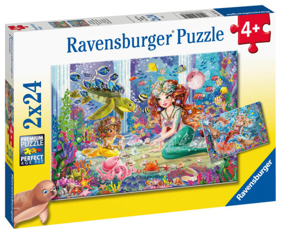 Ravensburger dėlionė 2x24 vnt. Undinėlės